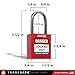 TRADESAFE Lockout Tagout Locks Set - 10 Red Loto Locks, Lockout Locks Keyed Different, 1 Key Per Lock, OSHA Compliant Lock Out Tag Out Padlocks, Safety Padlocks for Electrical Lockout Tag Out Kits