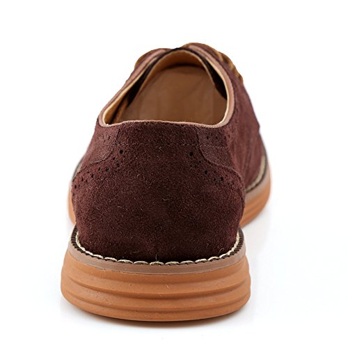 ChicWind Men's Classic Modern Oxford Shoes Lace Up Leather Dress Shoes4