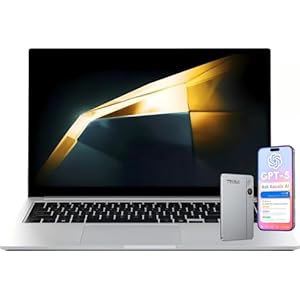 Samsung Galaxy Book4 – Laptop empresarial, pantalla FHD de 15.6″, Intel 10-core 7-150U (Beats i7-1335U), 16 GB de RAM, SSD de 4 TB, IA Copilot, lector de huellas dactilares, KB retroiluminado, batería