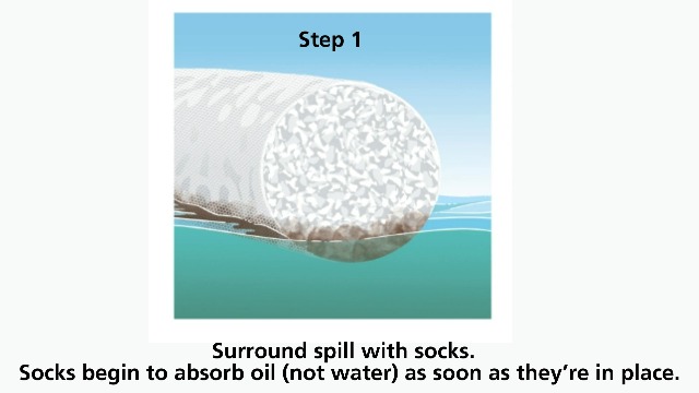 Image of PIG Oil Absorbent Sock - Oil-Only Absorbent Sock - 12 Pack - 3 inch x 48 inch Sock - Absorbs up to 1 Gallon per Sock - SKM210