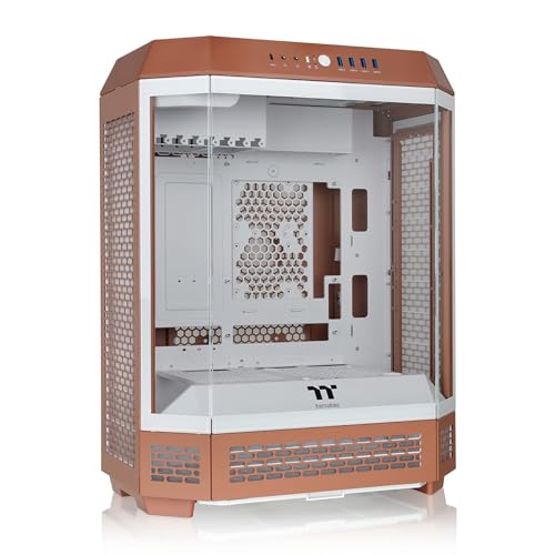 Image of Thermaltake Tower 600 Mid Tower; 2x140mm CT Fans Included; 420mm Radiator Support; 400mm GPU Clearance; Hidden Connector Support; Rotatable PCIe Slots; Mocha Mousse; CA-1Z1-00MUWN-00