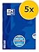 Produktbild Oxford OpenFlex Schulheft A4, kariert, Lineatur 28, 32 Blatt, blau, 5er Pack