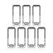 7PCS Front Grill Inserts Grille Cover Trim for Jeep Patriot 2011-2016 (Chrome)