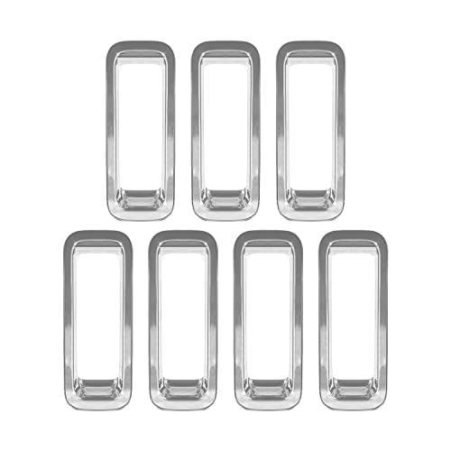 Image of 7PCS Front Grill Inserts Grille Cover Trim for Jeep Patriot 2011-2016 (Chrome)