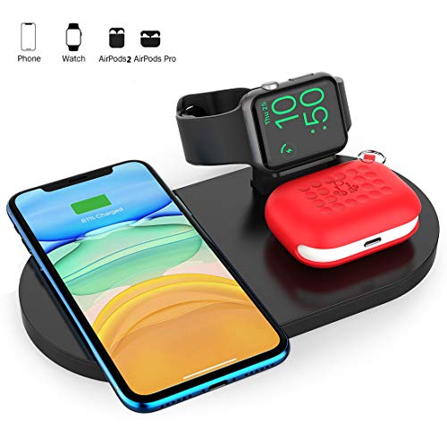 Ele Jiaruilawireless Charging Station 3 In 1 Charger For Iphone Apple Watch Charger Stand Wireless Charging Pad For Iphone 12 11 Se 2 X Xs Xr 8 Airpods 2 Pro Dailymail