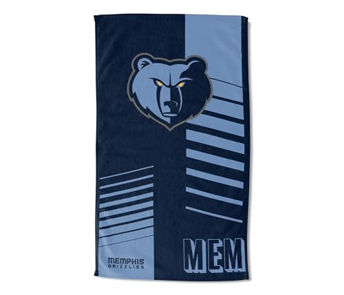Northwest NBA Memphis Grizzlies Oversized Microfiber Beach Towel, 40 x 72 Inches – Quick Dry, Sand Resistant, Lightweight, Highly Absorbent, Riser Design