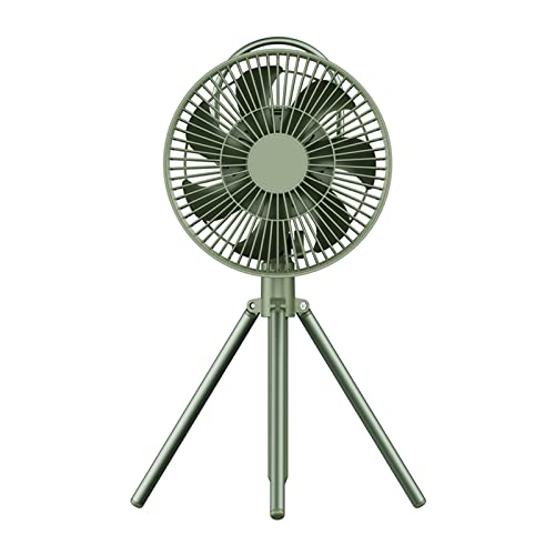 Ventilador de techo con soporte y luz LED recargable 10000mAh para camping