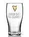 Guinness 20oz Tulip Pint Glass – “Lovely Day for a Glass | Official Merchandise Embossed Gold Harp – Classic Irish Barware