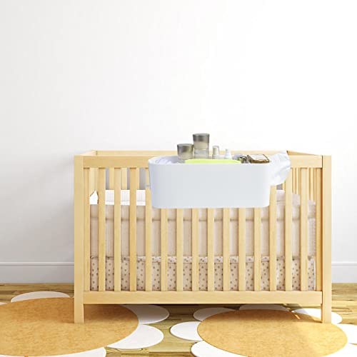 Bett Organizer zum Einhängen mit Haken, Hängebett Organizer Aufbewahrungskorb, Nachttisch Bett Bettablage Betttasche Boxen zum Aufhängen für Buch Magazin Schlafsaal Büro Zuhause - Image 7