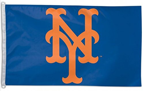 Drapeau New York Mets MLB 91x152 pavillon supporter baseball bleu orange