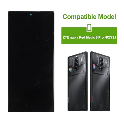 Écran tactile numériseur Red Magic 8 Pro dalle TFT bloc vitre de 6,4 pouces - 2