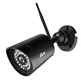  ZILNK WLAN Überwachungskamera Aussen, Outdoor Bullet IP Kamera, 5MP 1920P HD 25fps Sicherheitskamera mit Audio und SD Kartenteckplatz, Innen/Außenbereich IP66 Wasserfest, Bewegungserkennung,Nachtsich