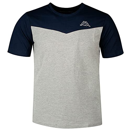 Kappa Elixom T-Shirt Homme, Gris, M