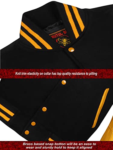 Image of Brutul Bee Original Leather Varsity Letterman Jackets Wool & Leather Original American Style Varsity Jackets