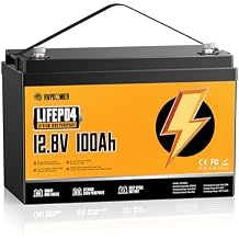 12V 100Ah LiFePO4 Lithium Battery, Built-in 120A BMS, 15000+ Cycles, 1280Wh Energy LiFePO4 Battery in Small Size, Perfect for RV, Marine, Solar, Trolling Motor, Home Energy, Off-Grid