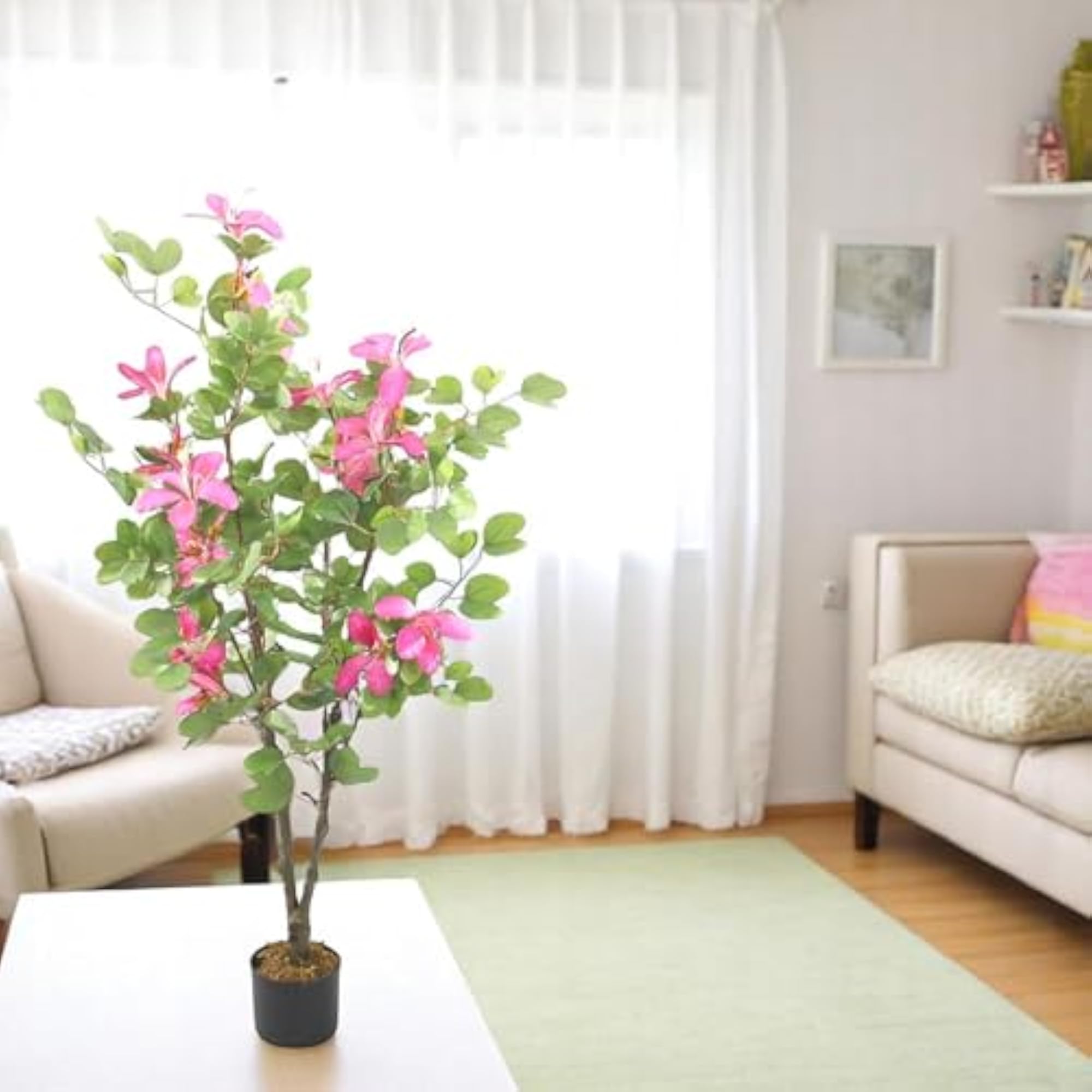 Bauhinia Flower Artificial Plant 130CM with Basic Pot