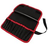 STOBAZA Angeltasche aus Leder und Mesh mit Großem Fassungsvermögen Köderorganisator und Schutz für Angelköder für Angelausflüge