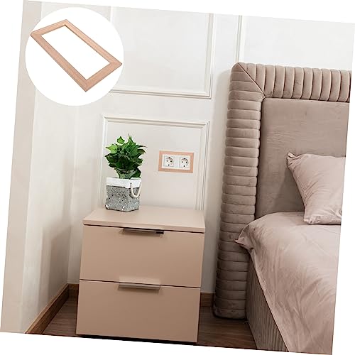 Decoración de pared de madera nórdica khaki para interruptor doble con diseño especial de cubierta 8