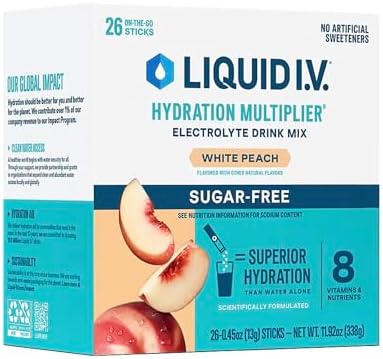 Liquid I.V. Sugarfree Hydration Multiplier White Peach - 26 Sticks (1)