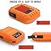 BliFulde Custom Silicone Protective Case, Compatible with Garmin inReach Messenger & Messenger Plus, Drop & Scratch Resistant Durable Cover, Orange(Case Only)