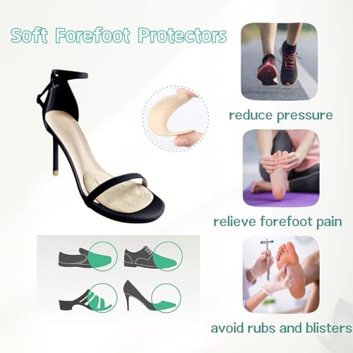 Image of Metatarsal Pads Women Ball of Foot Cushions, 3 Pairs