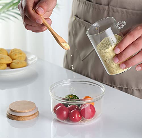 Povinmos Glass Food Storage Canister with Airtight Lid