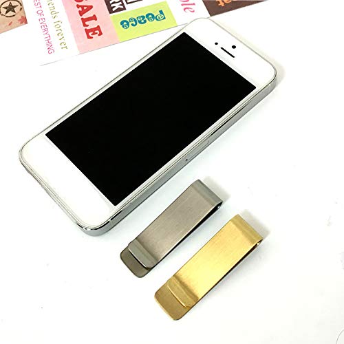 Classic Cash Clips, Qtopun Metal Credit Business Card Holder Money Paper Slim Clips For Women Men Office And Home (Copper) #TOP3