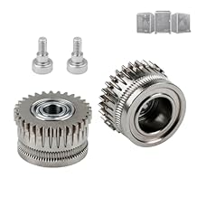 k1 Max Extruder Upgrade xirbbo Extruder Gears 2pcs Motor K1 Max Extruder Gears Kit for K1 / K1 Max / K1C Nickel Plated Hardened Steel Plating 3D Printer Accessories Parts