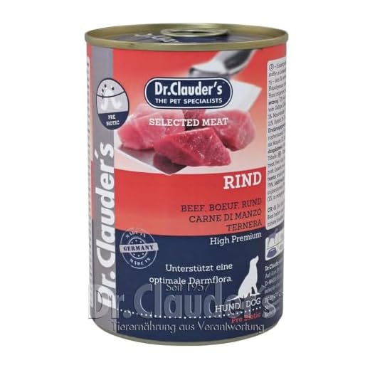 Dr. Clauders Rind Hundefutter 6X 400g