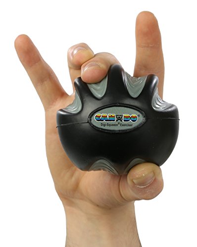 FEI 10-1994 Fabrication Cando Digi-Squeeze Hand/Finger Exerciser, X-Heavy, Black, Large