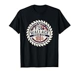 Vintage Wallace Idaho USA famille vacances voyage destination souvenir ou ville natale vêtements de fierté. T-shirts graphiques fantaisie. Montagnes du nord de l'Idaho, conception minière, mineurs.