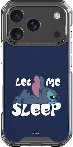 Skinit Clear Phone Case Compatible with iPhone 17 Pro - Officially Licensed Disney Lilo and Stitch Stitch and Scrump Design