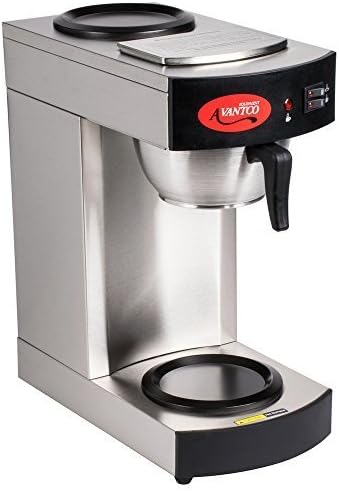 Avantco C10 12 Cup Pourover Commercial Coffee Maker with 2 Burners - 120V by Avantco