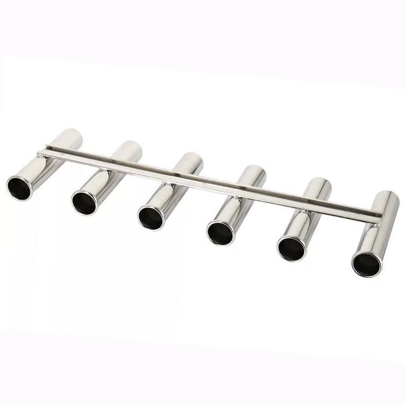 Portacanna da Pesca in Acciaio Inossidabile 316 con 6 Tubi for Kayak/Barca/Yacht
