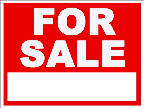 For Sale Sign Flexible Magnet 7.5 x 10.75 in. Weather and Fade Resistant.