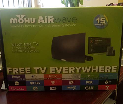 2017 Mohu AirWave Premium Edition Wireless OTA Antenna, Programming Guide, Mohu TV app