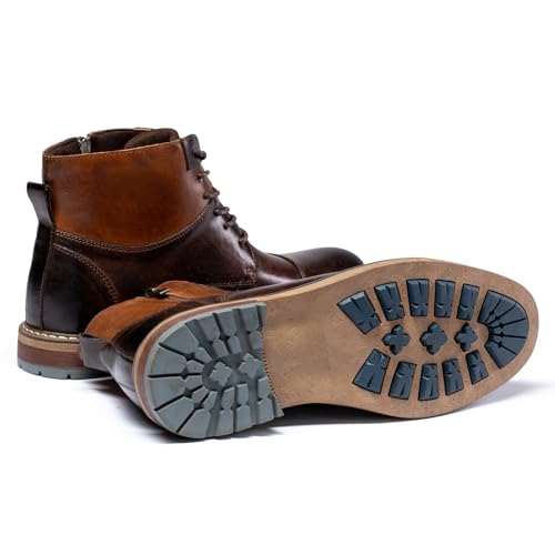 Image of Holy dove Men's Lightweight Dress Boots Zip Ankle Chukka Casual Boot