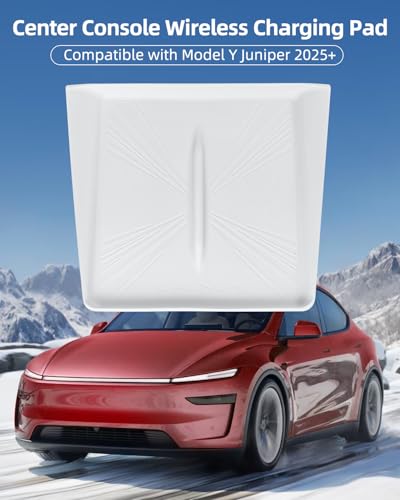 Center Control Wireless Charging Mat, Charger Pad for Tesla Model Y Juniper