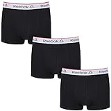 reebok les mills Cotton, elastan Reebok Mens C8105_L Boxer Shorts, Black, L