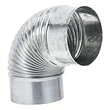 Utilisation polyvalente : convient aux poêles à bois, offrant une solution d’évacuation des fumées fiable et sûre pour votre intérieur, tuyau de poêle en acier inoxydable, coudes