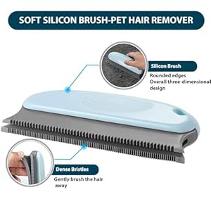 4 Pack Pet Hair Remover, Dog Cat Hair Remover, Lint Remover, Reusable Carpet Rake Scraper for Pet Hair Removal, Lint Brush, Lint Shaver for Car Mat,Couch,Pet Bed, Furniture