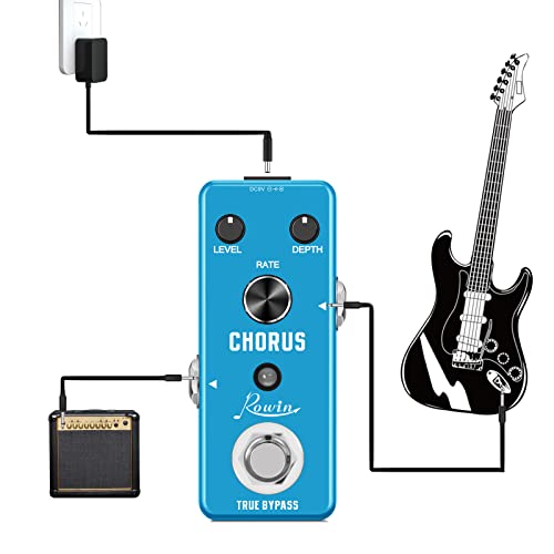 Rowin Analog Chorus Pedal For Electric Guitar/Bass True Bypass Le-304 #TOP2