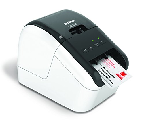Brother Ql-800 High-Speed Professional Label Printer, Lightning Quick Printing, Plug & Label Feature, Brother Genuine Dk Pre-Sized Labels, Multi-System Compatible – White Printing Available #TOP7