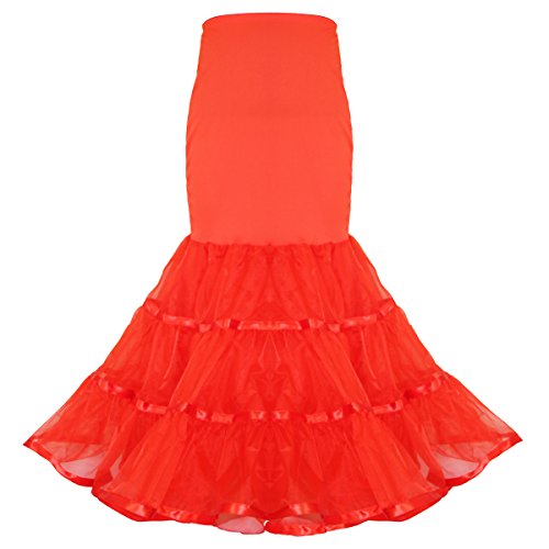 Image of Women Mermaid Petticoat Fishtail Underskirt Trumpet Crinoline for Mermaid Wedding Dress