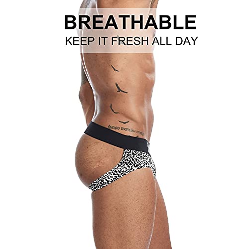 SKYSPER Men's Jockstrap Underwear, Athletic Supporters Jock Straps Male Underwear for Men