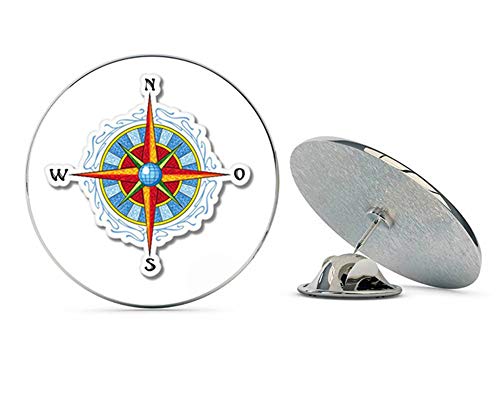 Compass Rose Travel Directions Explore Metal 0.75