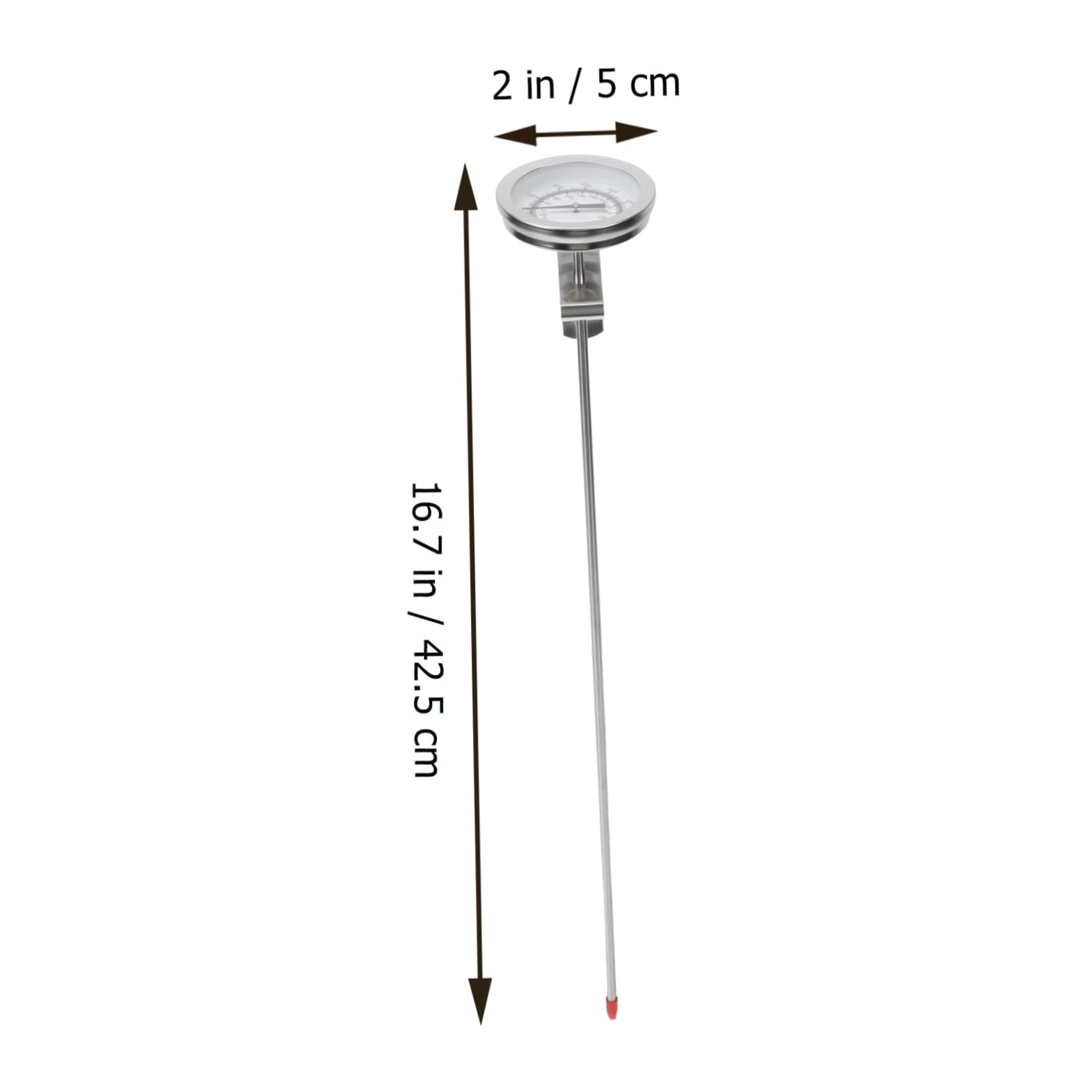 OFFSCH Stainless Steel Kitchen Thermometer for Cooking Deep Frying and Candy Making Long Probe Design for Accurate Measurement Essential Tool for Food Preparation