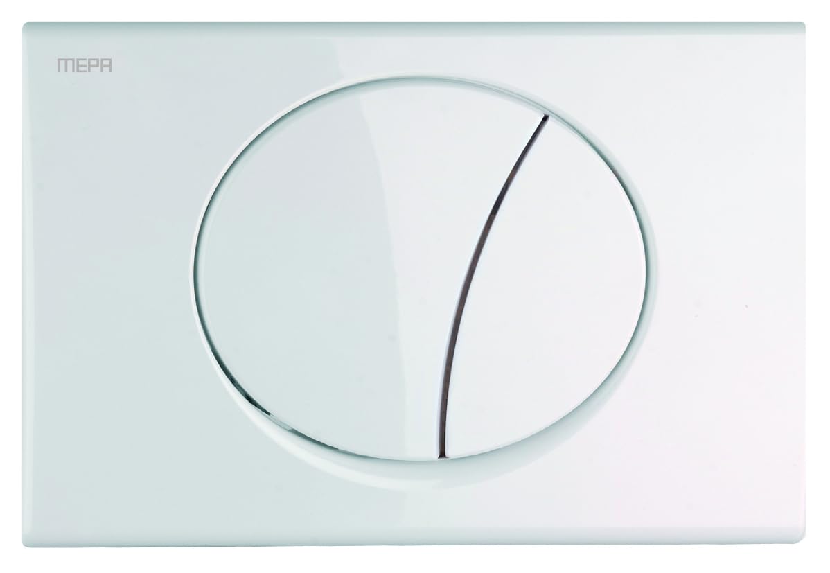 MEPA MEPA Sun 2-M R11 421600 - Pulsador de inodoro (plástico, 245 x 165 x 13 mm, mecanismo de descarga de 2 cantidades, mecanismo de descarga mecánica, para cisternas Sanicontrol UP, tipo R11