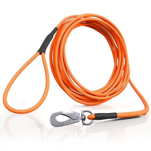 5m Schleppleine Hund – besonders leichte & schwimmfähige Trainingsleine aus Seil 3–50m mit Handschlaufe | Flexible, reißfeste Hundeleine mit Karabiner für Rückruftraining – ideal kleine & große Hunde