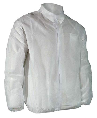 Disposable Lab Jacket, White, M, PK50